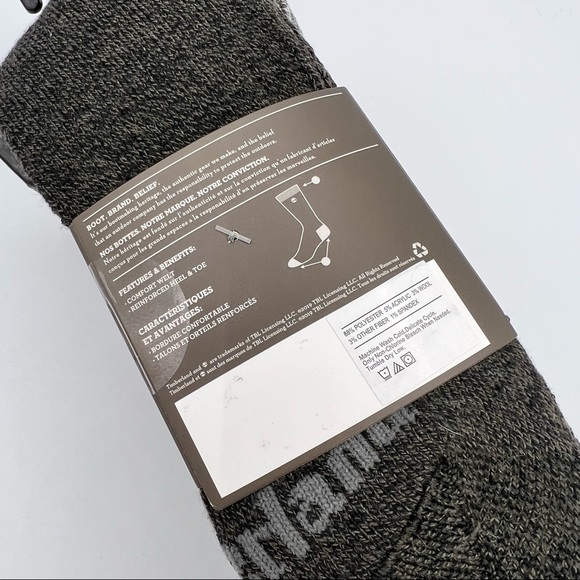 Timberland Wool Cushioned Crew Boot 4 Pairs Socks Men’s One Size NEW - Picture 5 of 6